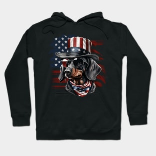 Patriotic Dachshund Hoodie